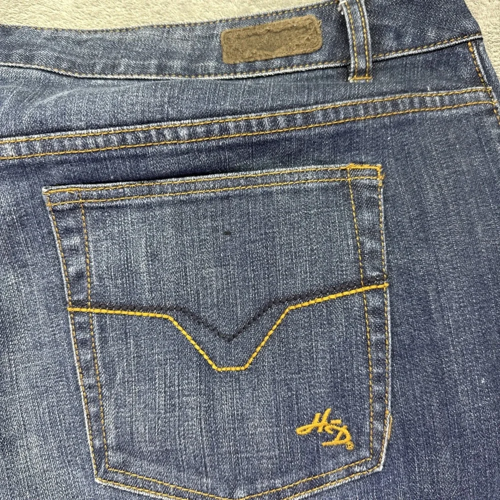Harley Davidson Women's Sz 22 Boot Cut Jeans  99025-08VW Blue Denim Motorcycle